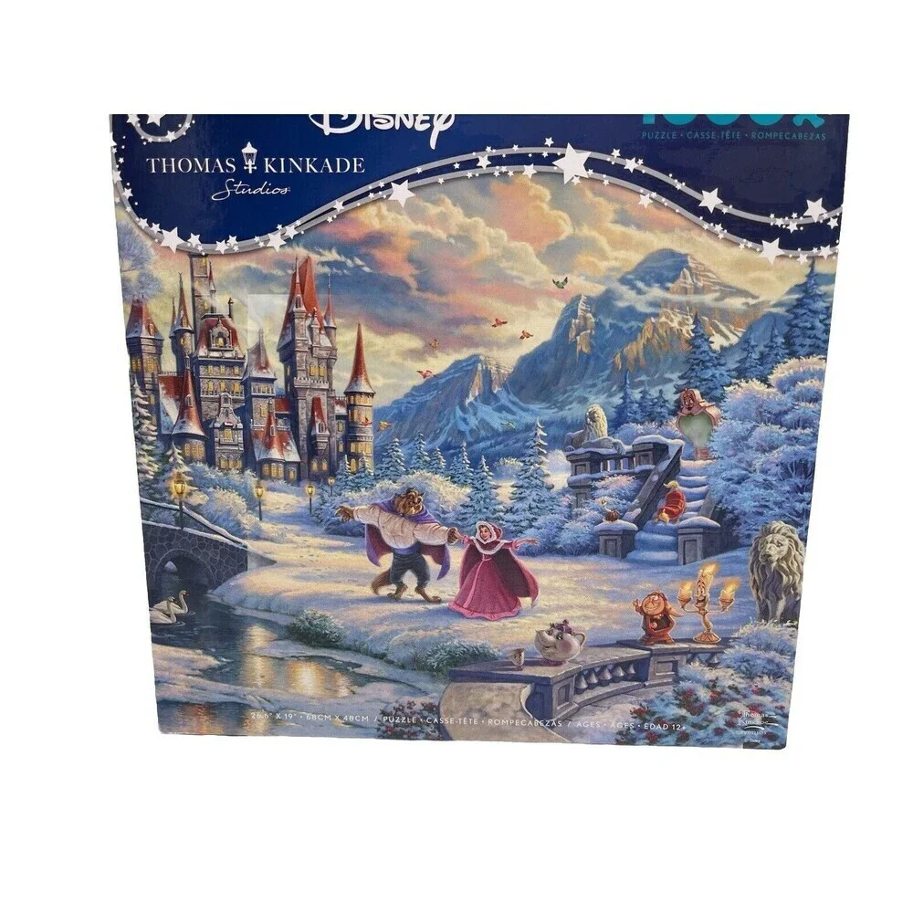 Ceaco 1000 piece-Disney: Beauty & the Beast Winter Enchantment-jigsaw puzzle